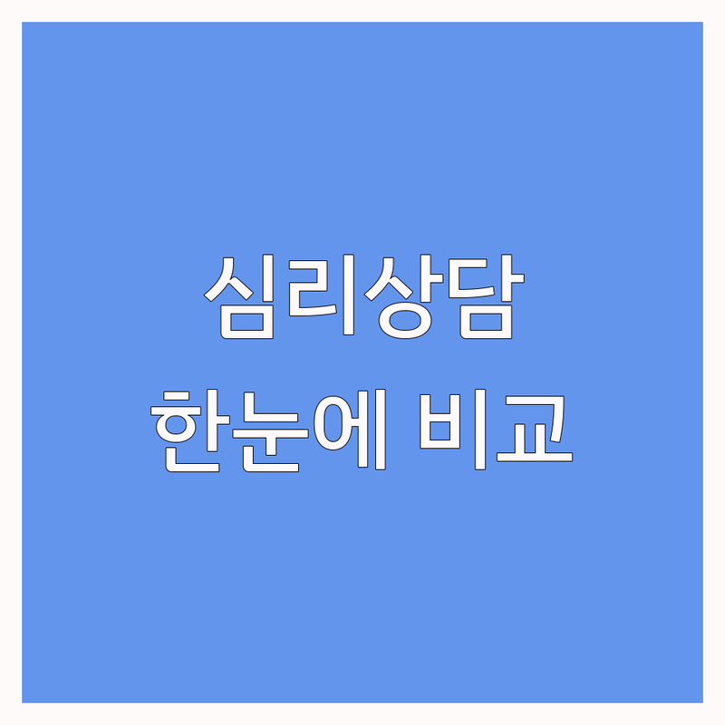 부천시 원미구 중동 심리상담센터 심리검사 한눈에 비교 | 2025년 최신 정보 총정리